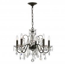  3025-EB-CL-SAQ - Butler 5 Light Spectra Crystal English Bronze Chandelier