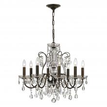  3028-EB-CL-SAQ - Butler 8 Light Spectra Crystal English Bronze Chandelier