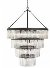  EMO-5409-BF - Emory 22 Light Black Forged Chandelier