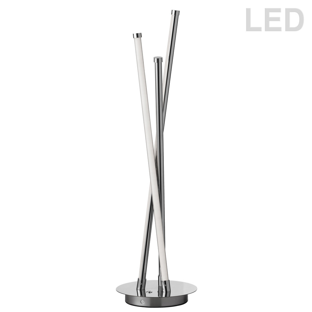 13W Table Lamp, Polished Chrome Finish