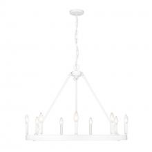 Golden Canada 1017-9 WHT - Alastair WHT 9 Light Chandelier in Matte White