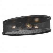 Golden Canada 3168-FM24 BLK-BLK - Channing 24" Flush Mount in Matte Black