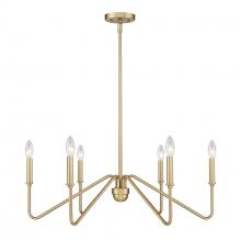 Golden Canada 3690-6 BCB - Kennedy BCB 6 Light Chandelier in Brushed Champagne Bronze