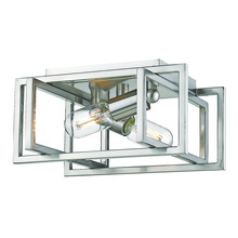 Golden Canada 6070-FM PW-PW - Tribeca Flush Mount in Pewter with Pewter Accents