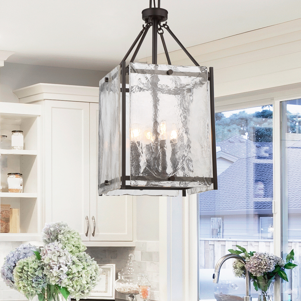 Glenwood 4-Light Pendant in English Bronze