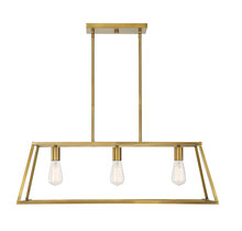 Savoy House Canada 1-326-3-322 - Denton 3-Light Linear Chandelier in Warm Brass