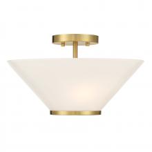 Savoy House Canada 6-4012-3-322 - Blair 3-Light Convertible Semi-Flush or Pendant in Warm Brass