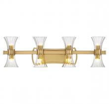 Savoy House Canada 8-9702-8-322 - Bennington 8-Light LED Bathroom Vanity Light in Warm Brass