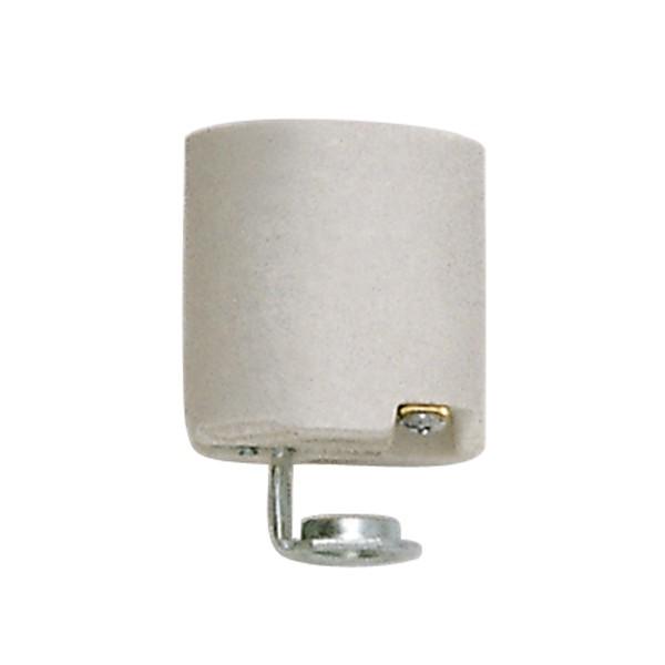 Porcelain Socket With 1/8 IPS Hickey; CSSNP (Glazed) Screw Shell; 660W; 250V