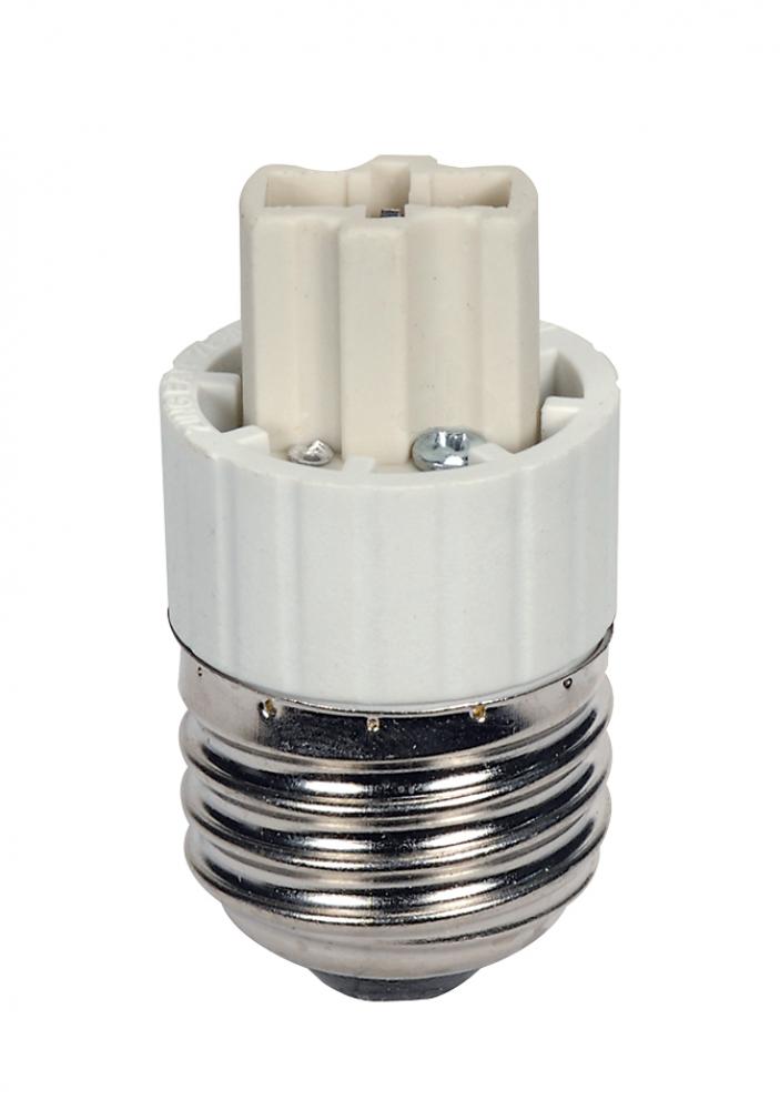 E26 To G9 Extender; White Finish; 1-1/8" Overall Extension; 500W; 250V