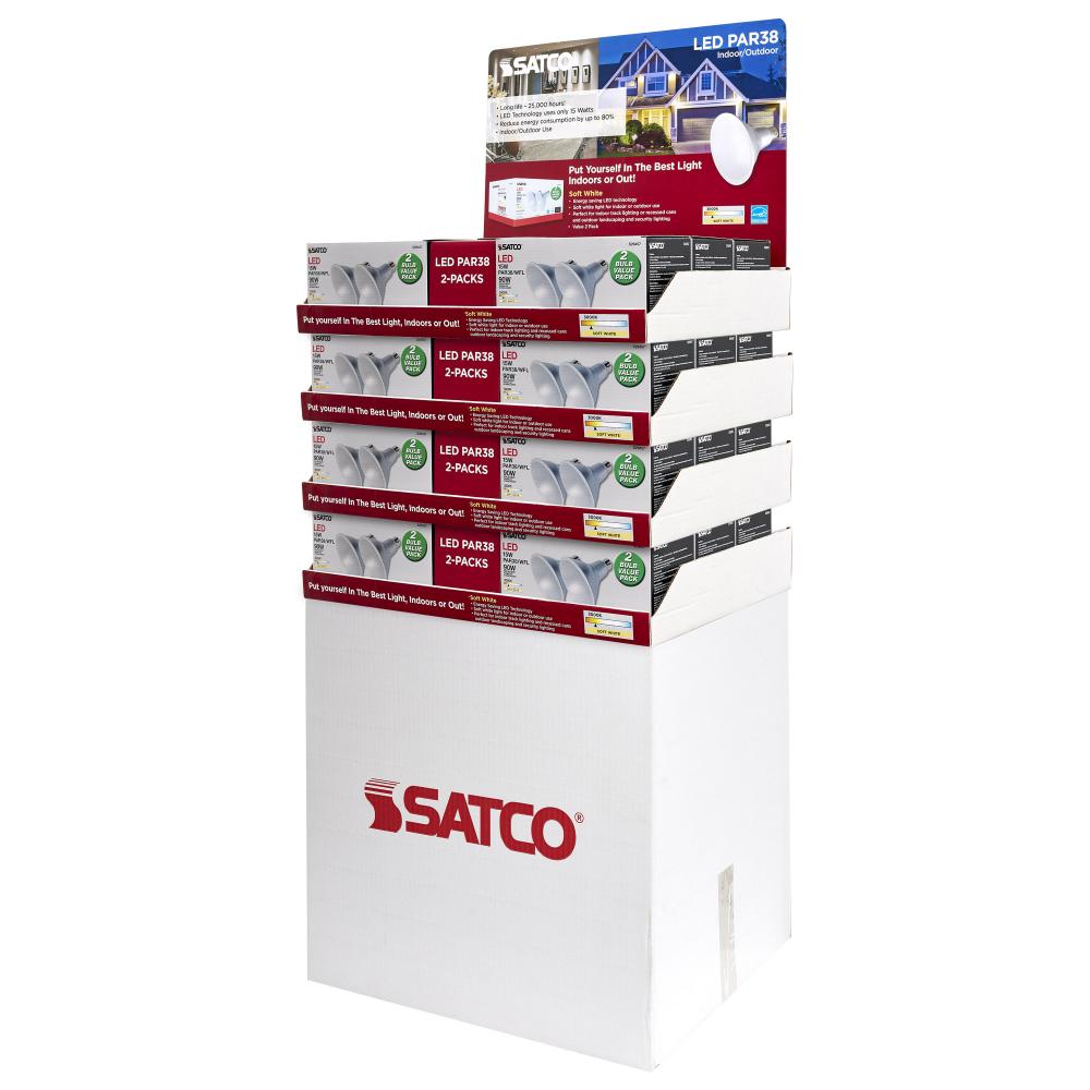 Display Unit Containing 24 Boxes of S29457; 12 x 2-Pack; 15 Watt; 120 Volt; Medium Base; DO NOT