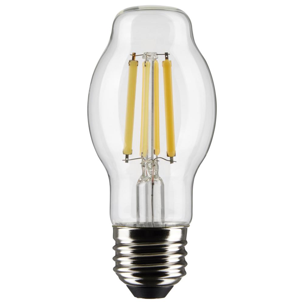 8 Watt BT15 LED; Clear; Medium base; 90 CRI; 4000K; 120 Volt