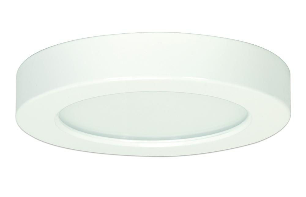 Blink - 10.5W- 5.5" Surface Mount LED - 5000K- Round Shape - White Finish - 120V