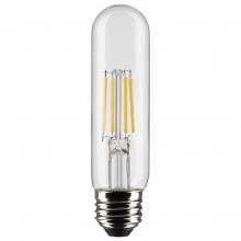 Satco Products Inc. S21862 - 5.5 Watt T10 LED; Clear; Medium Base; 2700K; 450 Lumens; 120 Volt; 2-Pack