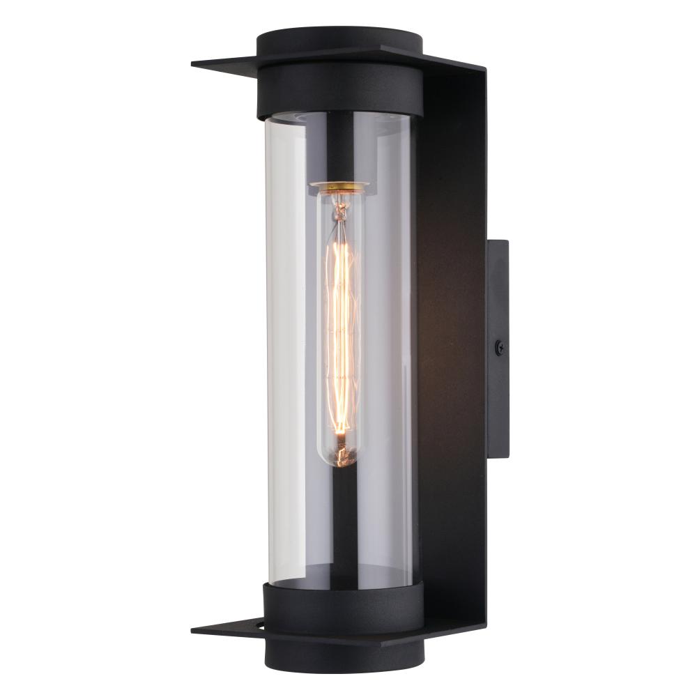 Brighton Park 14-in. H Outdoor Wall Light Textured Black