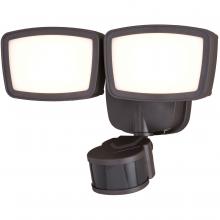 Vaxcel International T0701 - 10.75-in. 2L LED CCT Adj. Outdoor Motion Security Flood Light Bronze 240 Deg.