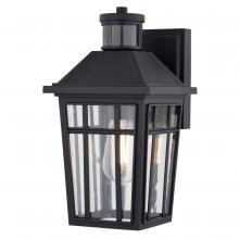 Vaxcel International T0781 - Garfield Park 12.25-in. H Outdoor Motion Sensor Wall Light Textured Black