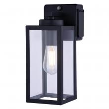 Vaxcel International T0786 - Lombard 5-in. Outdoor Wall Light with GFCI Outlet Textured Black