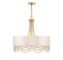 Lighting One US L7-7100-4-260 - Croix 4-Light Pendant in True Gold