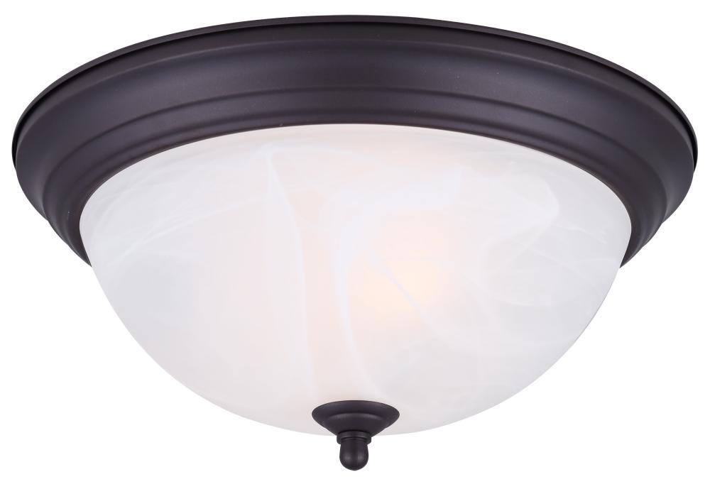 IFM411 ORB, 2 Light Flush Mount, Bronze Finish