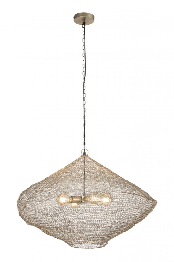 Warren Pendant Antique Brass Finish