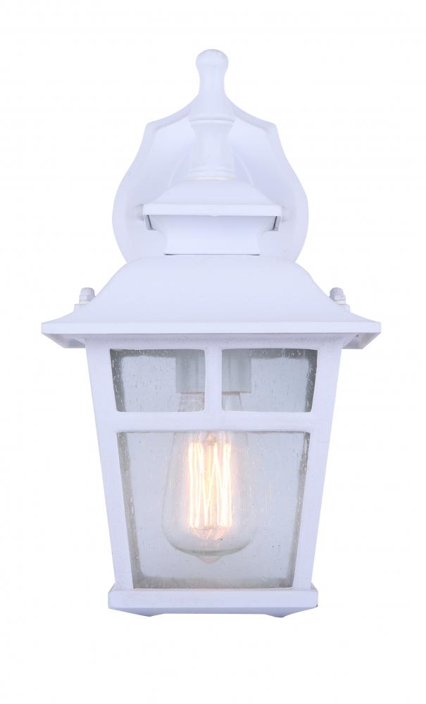 Fieldhouse 1 Light Outdoor Lantern, White Finish