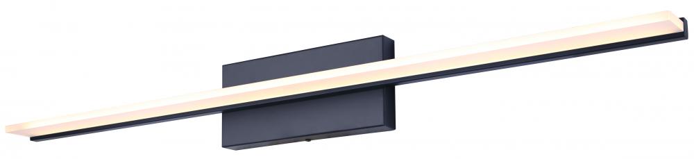 LED Vanity, LVL327A36BK, MBK Color, 36inch LED Vanity, Frosted Acrylic, 31W LED (Integrated)