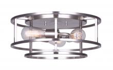 Canarm IFM757A16BN - Luca 3 Light Flush Mount, Nickel Finish