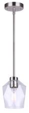 Canarm IPL1070A01BN - LENCI, IPL1070A01BN, 1 Lt Rod Pendant, 60W Type A, 5.75" W x 15.25 - 57.25" H