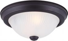 Canarm IFM21113 - Fmount, 11" 2 Bulb Flushmount, Frosted Swirl Glass, 40W Type A