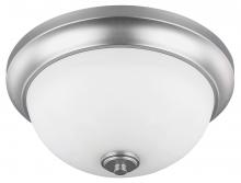 Canarm IFM256A13BPT - New Yorker, 2 Light Flush Mount, Flat Opal Glass, 60W Type A, 13" W x 6" H