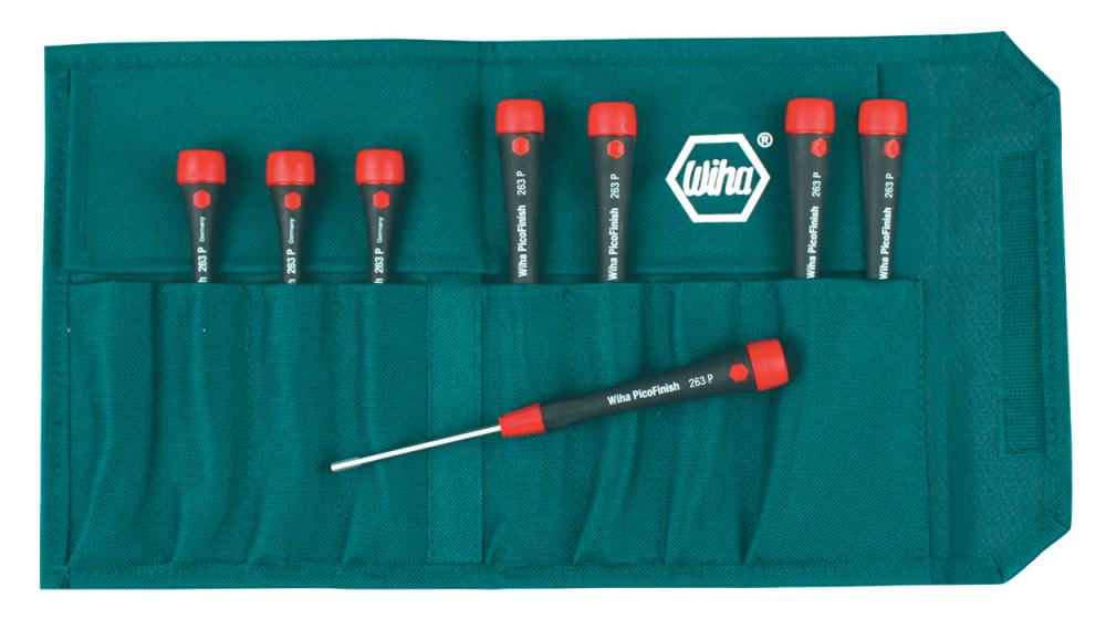 PicoFinish Precision Hex Inch Driver 8 Piece Set in Canvas Pouch