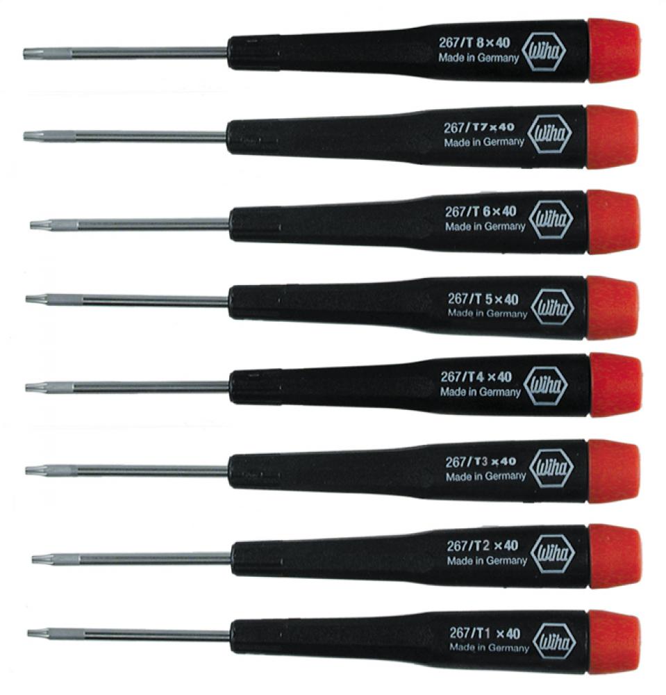 Precision Torx® Screwdriver 8 Piece Set T1-T8