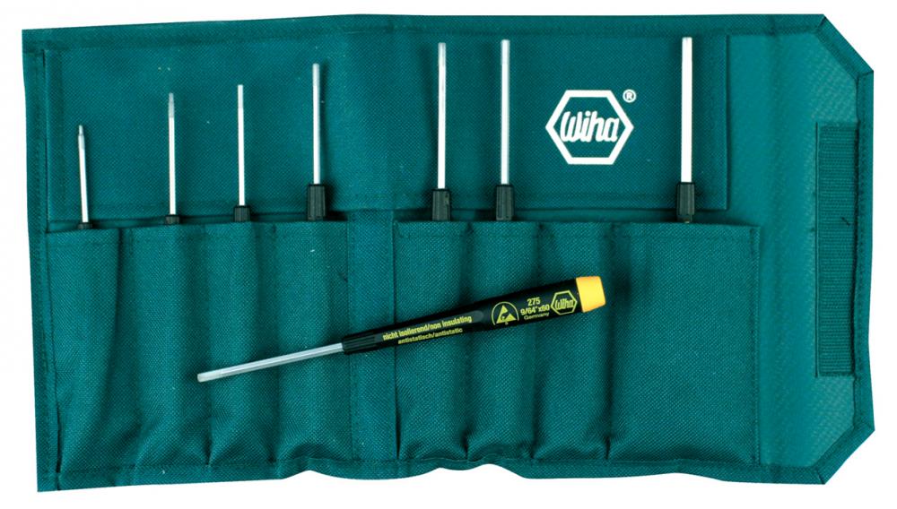 Precision ESD Safe Inch Hex 8 Screwdriver Piece Set