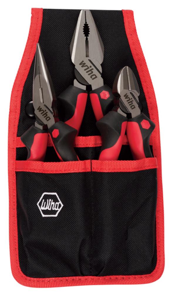 Industrial Soft Grip Pliers/Cutters 3 Piece Set