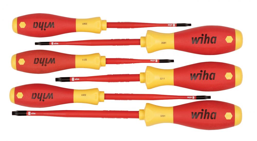 Insulated SoftFinish® SlimLine Security Torx® Screwdriver 6pc Set