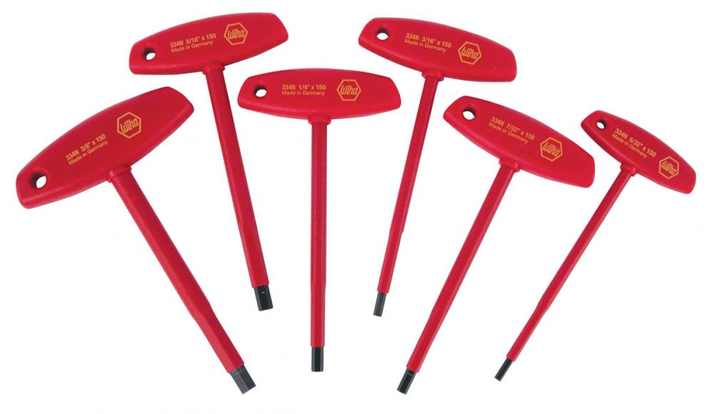 Insulated T-Handle Hex Inch 6 Piece Set