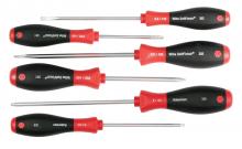 Wiha 30291 - SoftFinish® Slotted/Phillips/Square Screwdriver 6 Piece Set