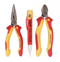 Wiha 32982 - Insulated Pliers/Cutters/Volt Detector 3 Piece Set