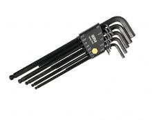 Wiha 36991 - Ball End Hex Long Arm L-Key Black Inch 13 Piece Set