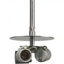 Progress P5199-09 - Markor Collection Three-Light Brushed Nickel Pendant Stem Kit