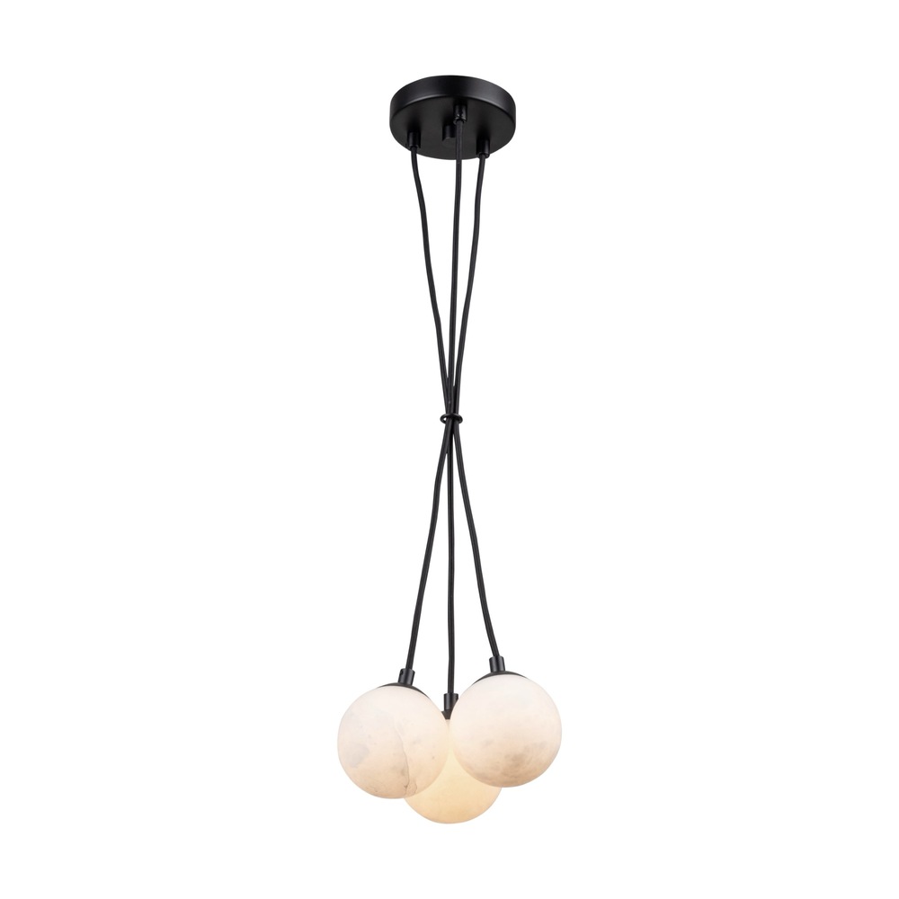 Camila Collection 3-Light Pendant Black