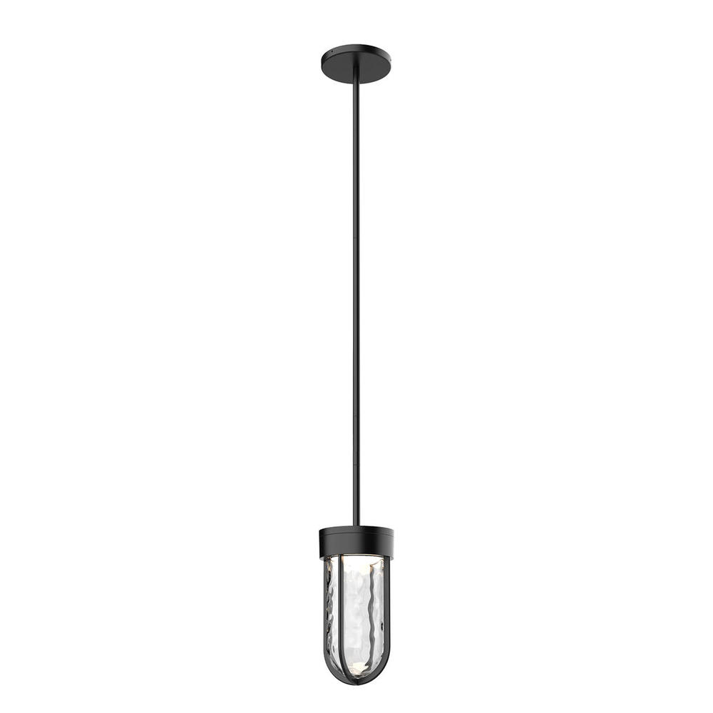 DAVY 9" EXTERIOR PENDANT BLACK 14W 120VAC LED 3000K 90CRI