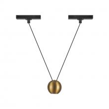 Kuzco Lighting Inc TRP27203-BG - Faria Double 3-in Brushed Gold Trilo Track Pendant