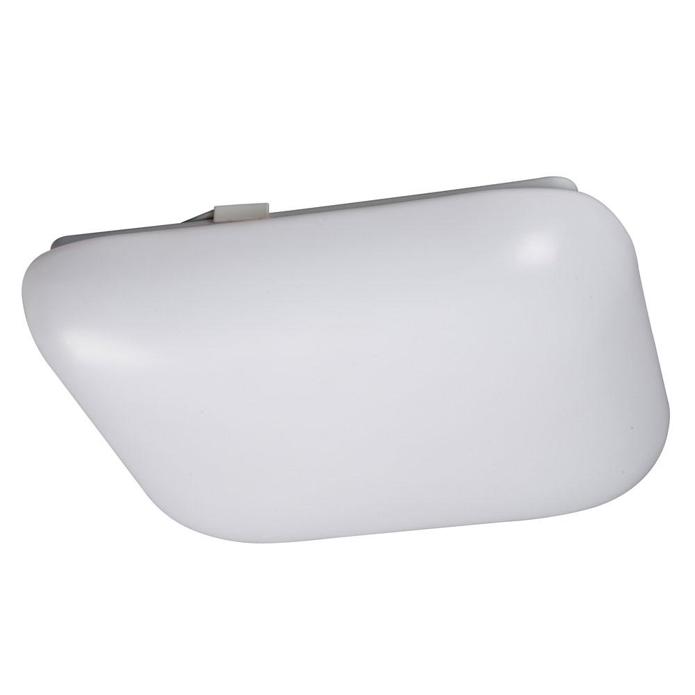 LED Flush Mount Ceiling Light / Square Cloud Light - in White finish with White Acrylic Lens (Fluore