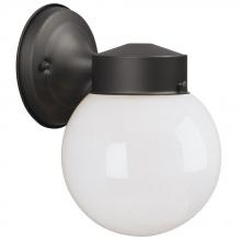 Galaxy Lighting 320111BL - Outdoor Wall Fixture - Black w/ Opal White Glass