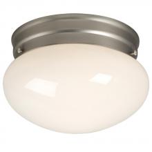 Galaxy Lighting 810208PT - Utility Flush Mount - Pewter w/ White Glass