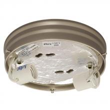 Galaxy Lighting 810210PTH-2X60W - Utility Flush Mount Holder - Pewter