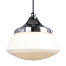 Galaxy Lighting 924580CH/WH - Pendant CH/WH-G w/6", 12" & 18" Ext. Rods