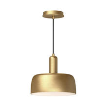 Alora Lighting PD427710BG - Adriano 10-in Brushed Gold 1 Light Pendant